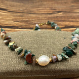 Baroque Pearl Necklace Stainless Steel Jewelry