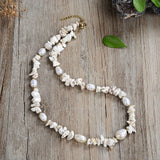Baroque Pearl Necklace Stainless Steel Jewelry