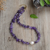 Baroque Pearl Necklace Stainless Steel Jewelry