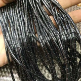 Hematite Tube Beads Loose Semi-Precious Stones Small Beads