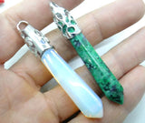 12pcs Natural Stone DIY Jewelry Pendant Set