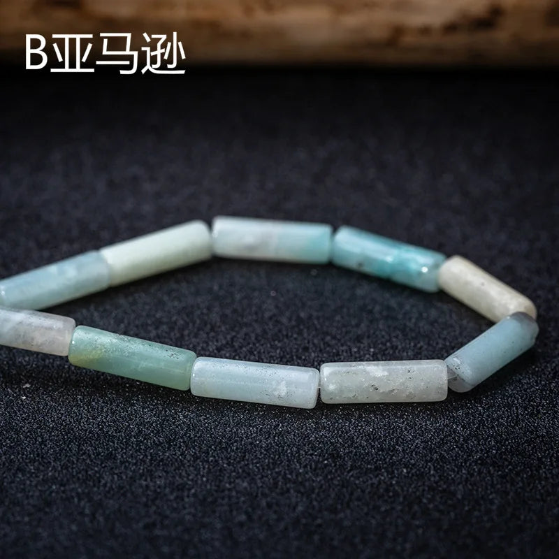 Lapis Lazuli Malachite Tube Beads 4x13mm DIY Necklace Bracelet
