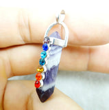 Natural Stone Lapis Tiger Eye Quartz Crystal Turquoises Pendant