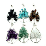 Colorful Life Tree Pendant Necklace