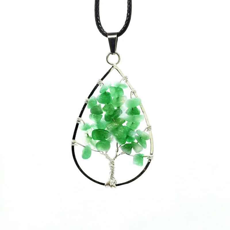 Colorful Life Tree Pendant Necklace