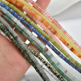 Natural Stone Rice Bead Round Tube Bead Septa DIY Retro Beaded Jewelry Material