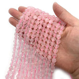 Pink Crystal Round Beads 6/8/10mm for Jewelry Making