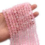 Pink Crystal Round Beads 6/8/10mm for Jewelry Making
