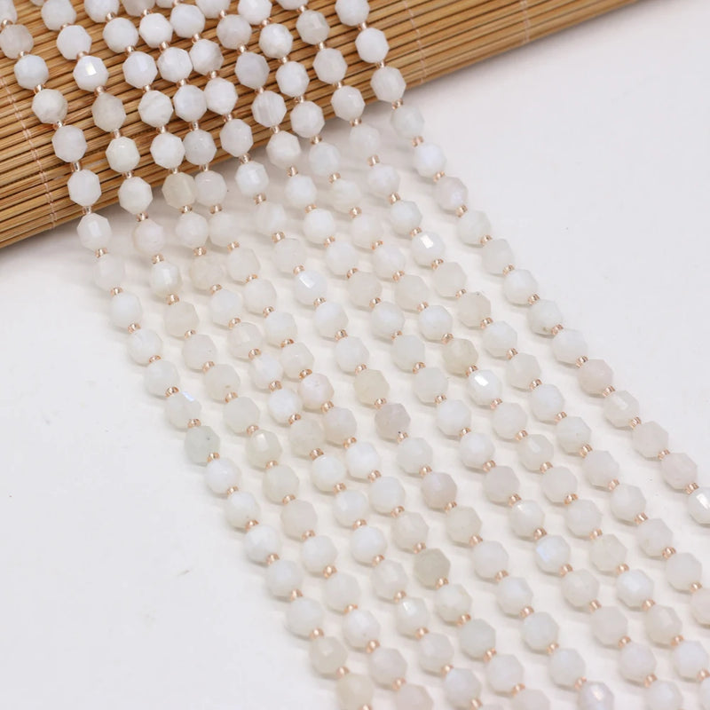 Moonstone Semi-Precious Stone Beads for DIY Jewelry