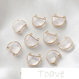 Natural Stone Double Hole Hanging Earrings DIY Material