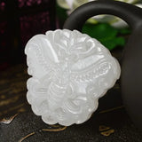 Afghanistan Stone Carved Butterfly Pendant Natural Stone Suet Stone Pendant