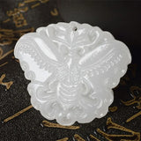 Afghanistan Stone Carved Butterfly Pendant Natural Stone Suet Stone Pendant