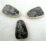 Natural Stone Tiger Eye Quartz Crystal Turquoises Opal Water Drops Pendant