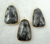 Natural Stone Tiger Eye Quartz Crystal Turquoises Opal Water Drops Pendant