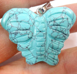 6Pcs Tiger Eye Quartz Turquoises Aventurine Pendant for DIY Jewelry Making