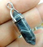 Tiger Eye Turquoises Quartz Crystal Charms for Jewelry Making