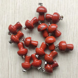 Tiger Eye Quartz Crystal Mushroom Pendants 20pcs/lot