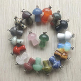 Tiger Eye Quartz Crystal Mushroom Pendants 20pcs/lot