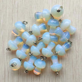 Tiger Eye Quartz Crystal Mushroom Pendants 20pcs/lot
