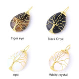 Tree of Life Natural Stone Pendant Necklace