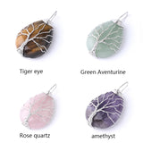 Tree of Life Natural Stone Pendant Necklace