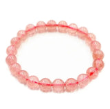Strawberry Crystal Bracelet Rose Crystal Beads Jewelry
