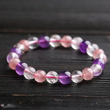 Round Backbone and Strawberry Crystal Jewelry Set