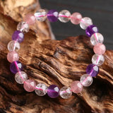 Round Backbone and Strawberry Crystal Jewelry Set