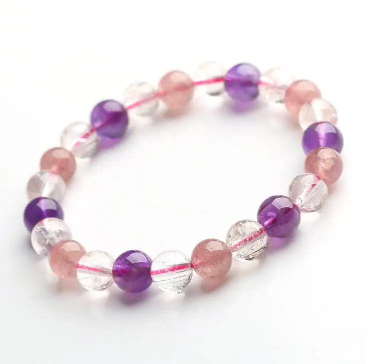 Round Backbone and Strawberry Crystal Jewelry Set