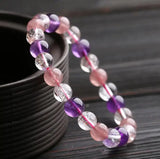 Round Backbone and Strawberry Crystal Jewelry Set