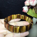 Tiger Eye Stone Bracelet Square Female Wood Stone Hand String