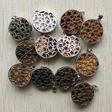 Tiger Eye Stone Moon Cat Charms Pendants 12pcs/lot