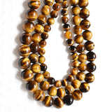 Tiger Eye Stone Round Beads for Jewelry Making DIY 4-12mm