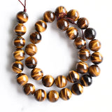 Tiger Eye Stone Round Beads for Jewelry Making DIY 4-12mm