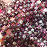 Natural Tourmaline 6-7mm Cube Faceted Beads for Jewelry Making