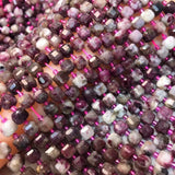 Natural Tourmaline 6-7mm Cube Faceted Beads for Jewelry Making