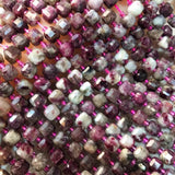 Natural Tourmaline 6-7mm Cube Faceted Beads for Jewelry Making