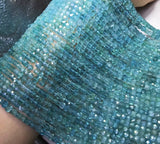 Transparent Apatite Cube Beads for Jewelry Making