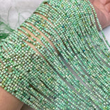 Natural Turquoise 2-2.5mm Cube Faceted Beads for Jewelry Making