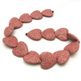 Volcanic Rock Beads Heart Shape Loose Beads Box DIY Jewelry Accessories