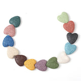 Volcanic Rock Beads Heart Shape Loose Beads Box DIY Jewelry Accessories