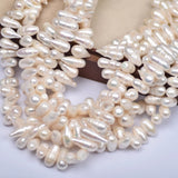 Baroque Bullet Freshwater Pearl Beads 39-40cm for Jewelry Making