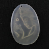 Natural Agate Pendant Stone Necklace Buddhism Pendant for Woman