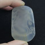Natural Agate Dragon Pendant for Men