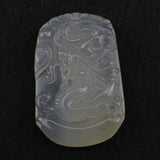 Natural Agate Dragon Pendant for Men