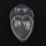 Natural Agate Carved Lock Pendant Classical Jewelry For Woman Necklace