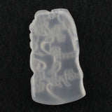 Natural Agate Pendant Carved Trees Necklace for Woman Gift