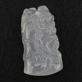 Natural Agate Pendant Carved Trees Necklace for Woman Gift