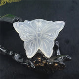 Agate Butterfly Pendant Vintage Jewelry for Women Men