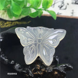 Agate Butterfly Pendant Vintage Jewelry for Women Men